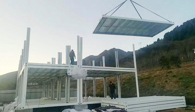 拼装式集装箱房在临建中的应用