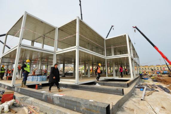 <b>火神山活动房完工</b>